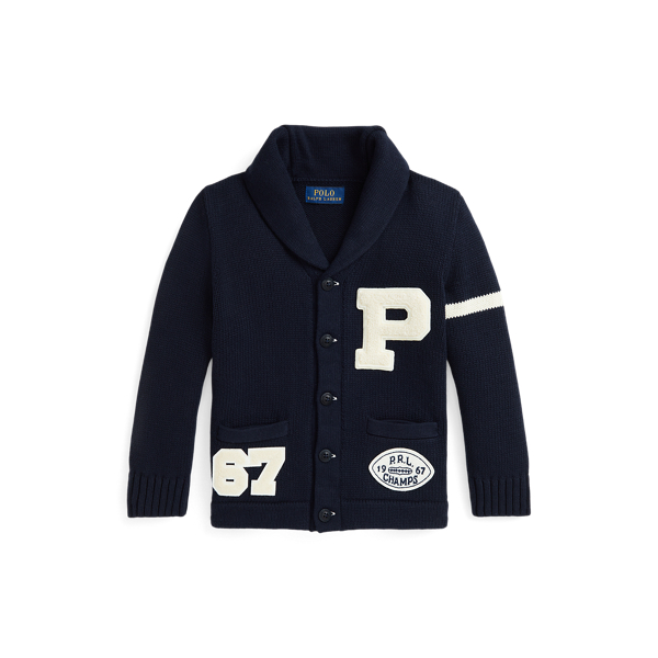 Cotton Letterman Cardigan