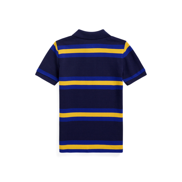 Polo en coton piqué rayé