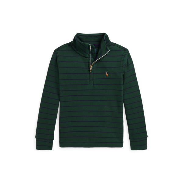 Striped Cotton Quarter-Zip Pullover Boys 1.5-6 Years 1