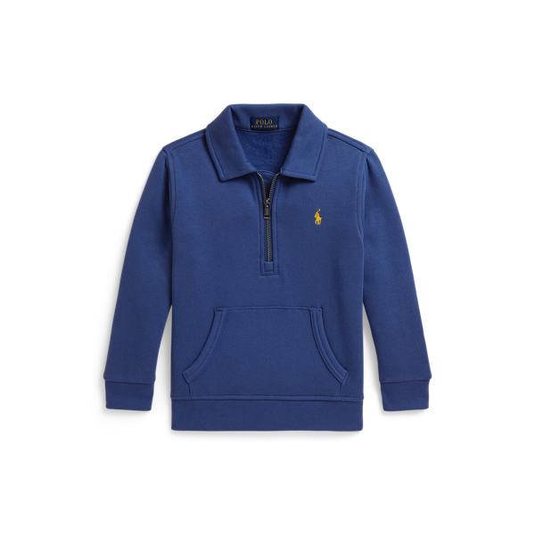 Dusty Azure Fleece Collared Sweatshirt Boys 1.5-6 Years 1