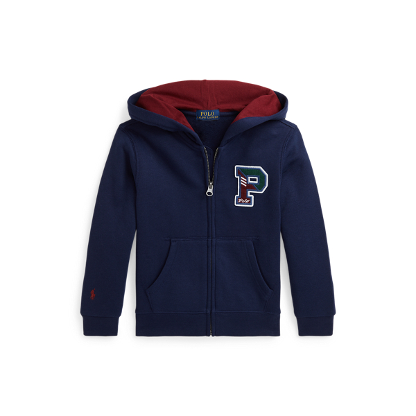 Fleece Letterman Full-Zip Hoodie