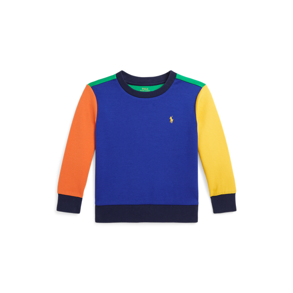 Color-Blocked Double-Knit Sweatshirt