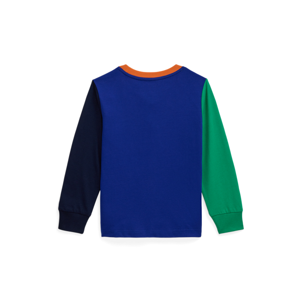 Color Block Long factory Sleeve Tee