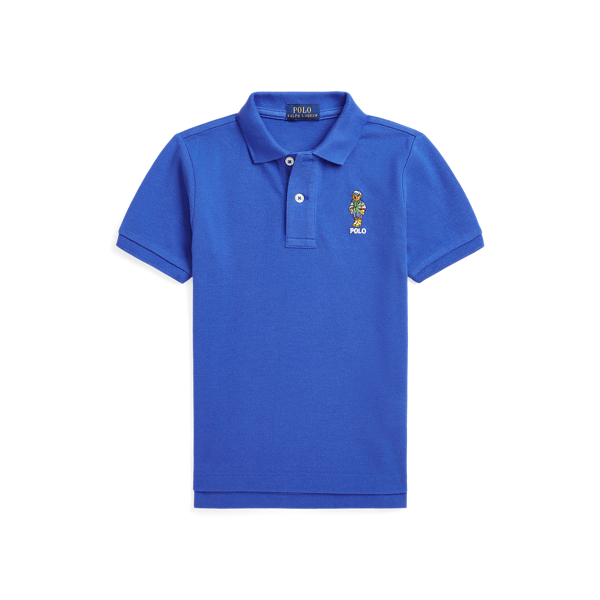 Cotton mesh graphic polo shirt sale