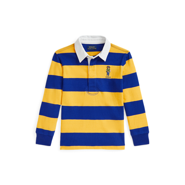 Polo Bear Cotton Jersey Rugby Shirt for Boys Ralph Lauren UK