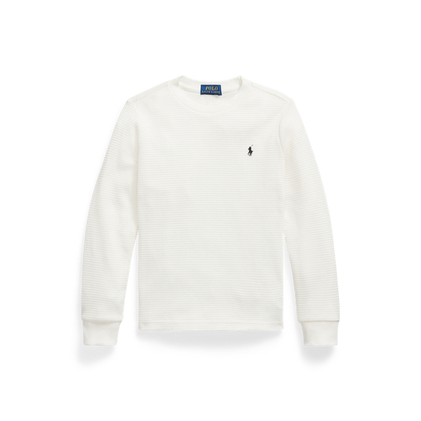 Waffle-Knit Cotton Long-Sleeve T-Shirt