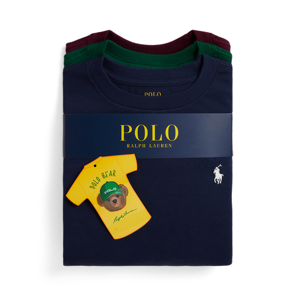 Cotton Long-Sleeve Tee 3-Pack