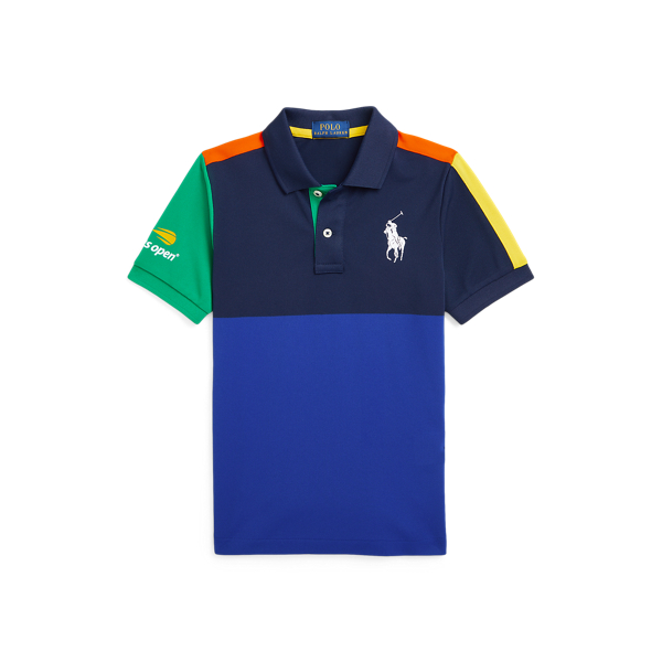 Multi US Open Ball Crew Performance Polo Shirt Boys 2-7 1