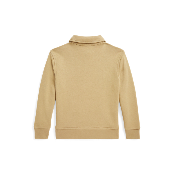Coastal Beige Logo French Terry Collared Sweatshirt Boys 1.5-6 Years 2