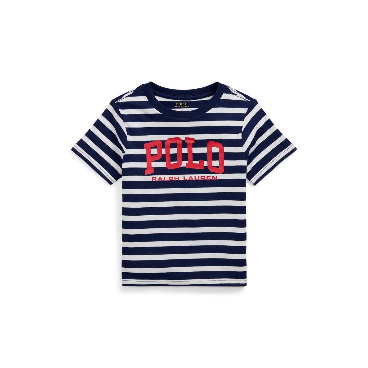 【送料&関税込】Polo Ralph Lauren Cotton Striped T-shirt Wit NWT Men's Classic Polo Ralph Lauren Short Sleeved Striped T