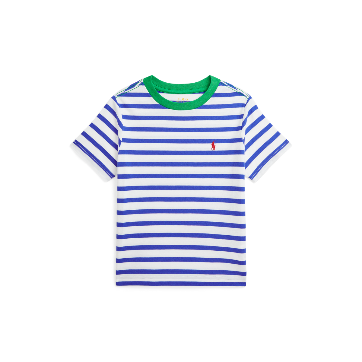 ストライプド ロゴ ジャージー Tシャツ | ラルフ ローレン公式