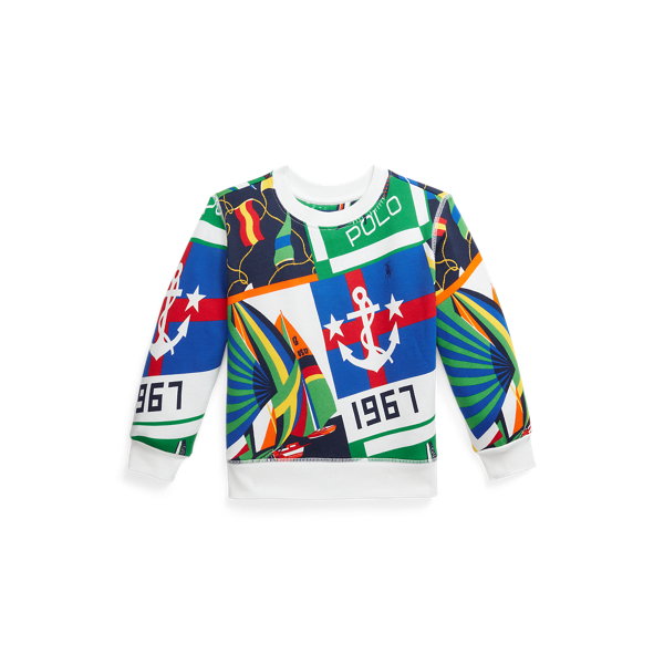 Graphic Sail Cloth Print Sweat à motif nautique en molleton Boys 1.5-6 Years 1