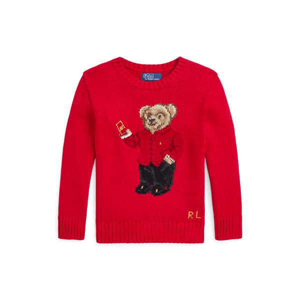 Ralph lauren tuxedo bear sweater best sale