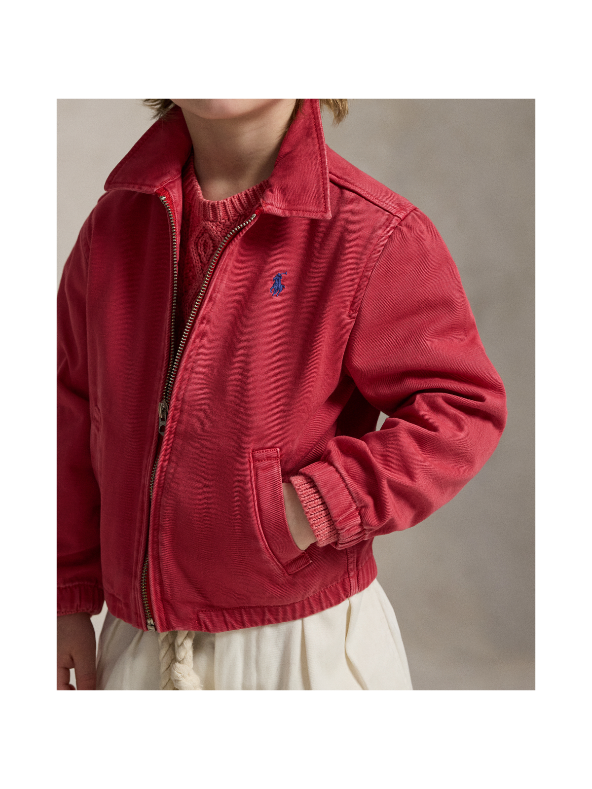 Детские куртки Ralph Lauren The Bayport Cotton Chino Jacket — фото 2