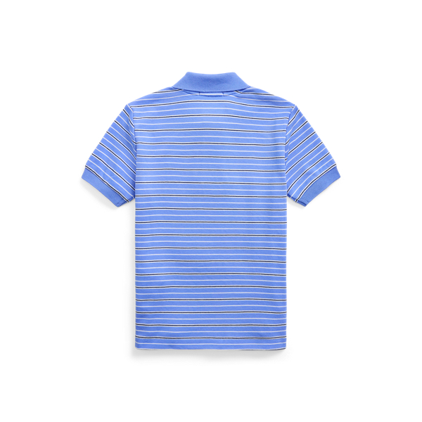 Harbor Island Blue Multi Striped Soft Cotton Polo Shirt Boys 2-7 2