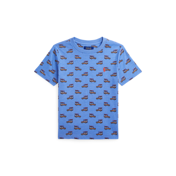 Logo Striped Cotton Jersey Tee