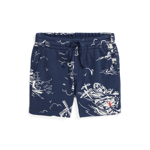 Nautical-Print Spa Terry Short