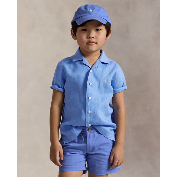 Harbor Island Blue Freizeit-Kurzarmhemd aus Leinen Boys 1.5-6 Years 1