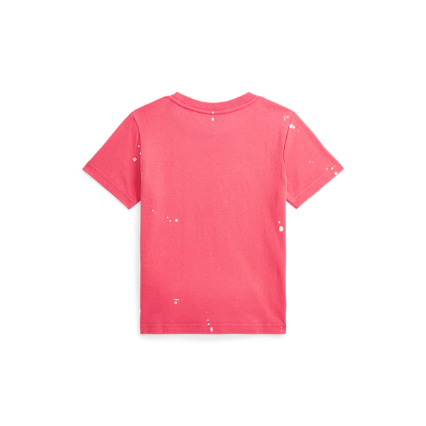 Big Pony Paint-Splatter-Print Cotton Tee