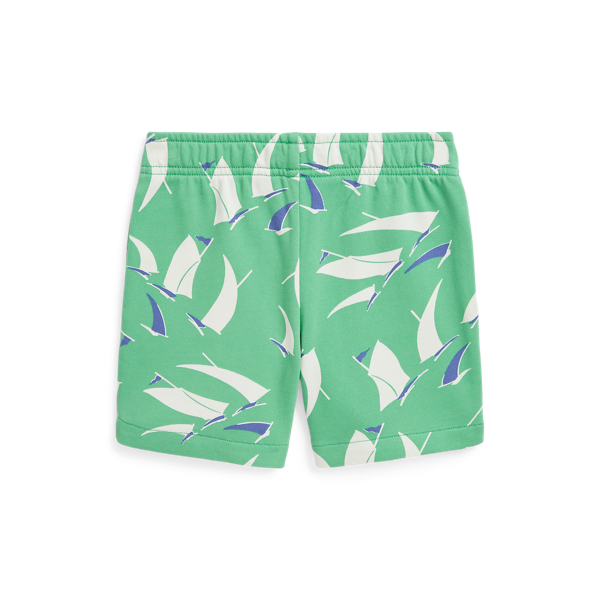 Short motif voilier coton &eacute;ponge Boys 1.5-6 Years en Vert/Motif voiles 2