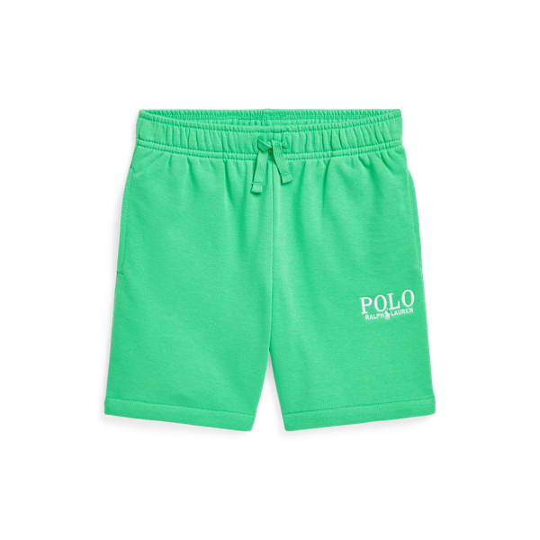 Short à logo en coton éponge
