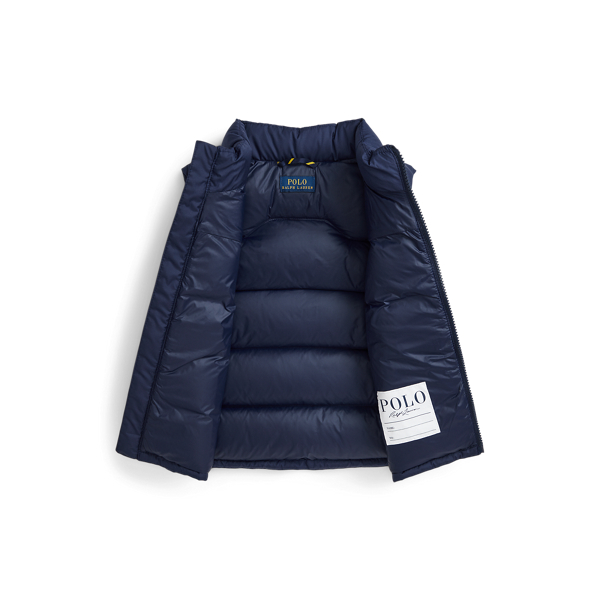 Pikowana kamizelka puchowa Boys 1.5-6 Years w Newport Navy 3