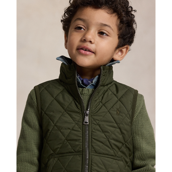 Fleece-Lined Quilted Vest