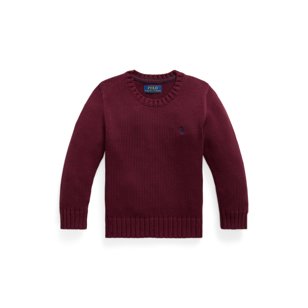 Rundhalspullover aus Baumwolle Boys 1.5-6 Years in 1