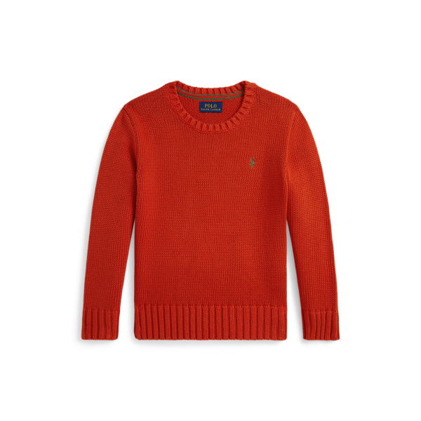 Pull col rond en coton