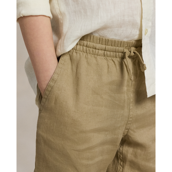 Linen Drawstring Pant Boys 1.5-6 Years en Sable Surrey 5