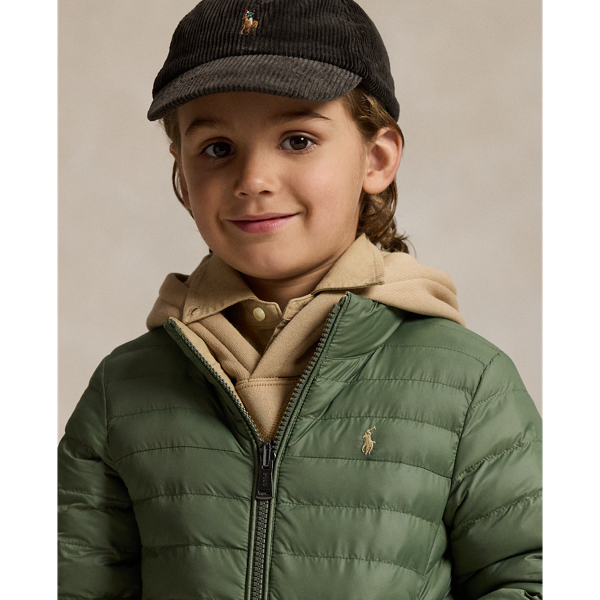 Vintage Khaki/Mint Olive P-Layer 2 Reversible Mockneck Jacket Boys 1.5-6 Years 5