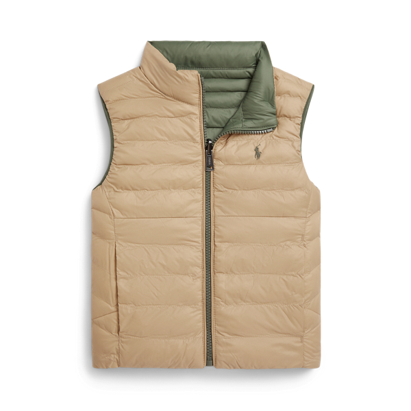 NEW【POLO RALPH LAUREN】リバーシブル シアリング ロングベスト NEW【POLO RALPH LAUREN】リバーシブル シアリング ロングベスト