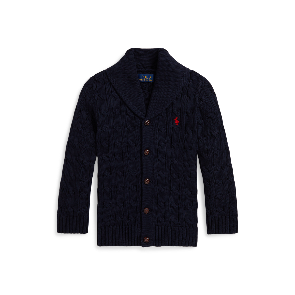 Ralph Lauren＊ショールカラー＊ケーブルニットカーディガン＊カシミヤ混 ローレン ラルフ ローレン LAUREN RALPH LAUREN ケーブルニット