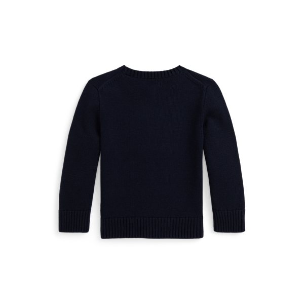 Navy Dog-Intarsia Cotton Jumper Boys 1.5-6 Years 3