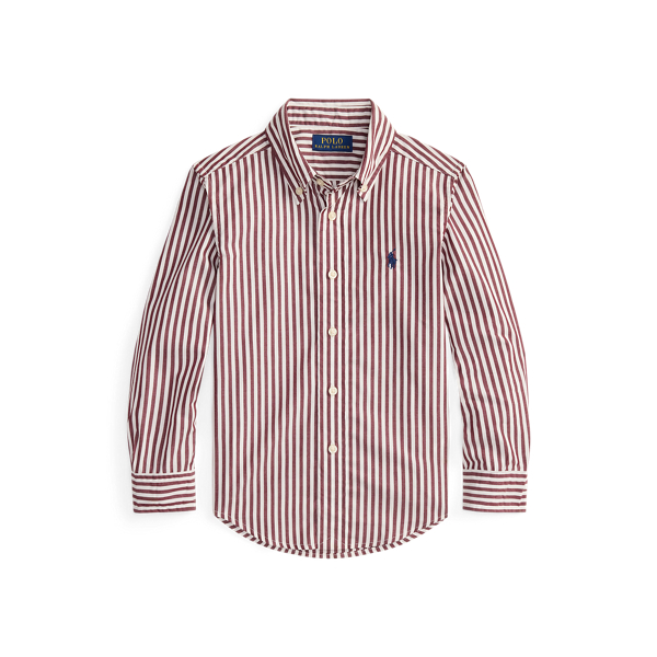 Polo Ralph Lauren☆コットンポプリンシャツドレス 関税送料込み ストライプド コットン ポプリン シャツ | ラルフ ローレン公式