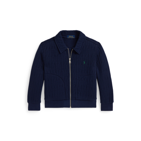 Jacke mit gestepptem Zopfmuster