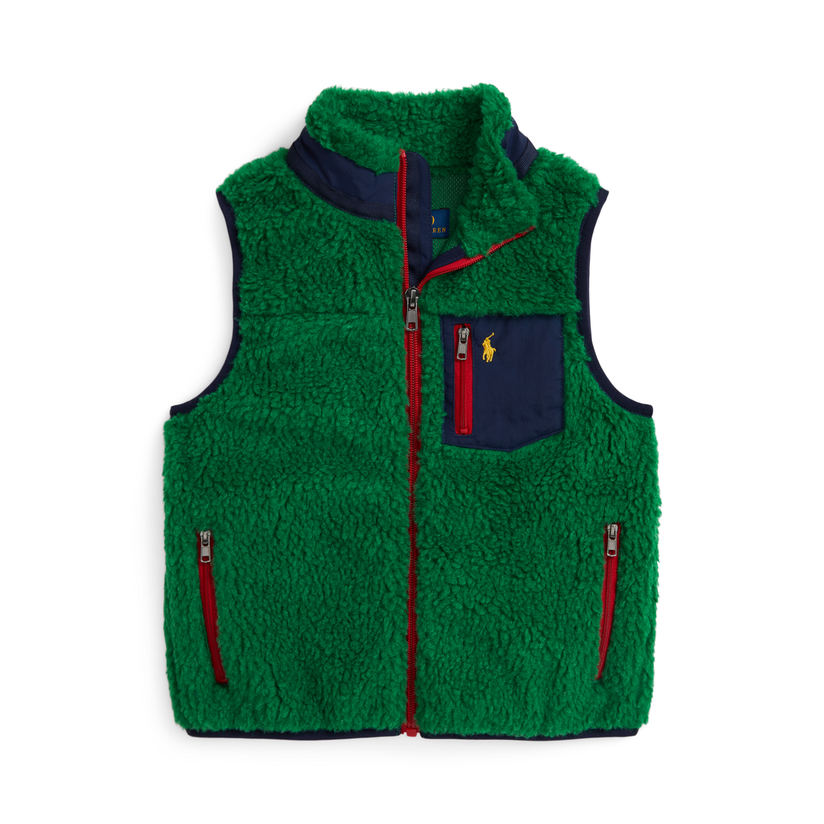 きのこ　Polo Ralph Lauren フリースベスト テディ フリース ハイブリッド ベスト | ラルフ ローレン公式