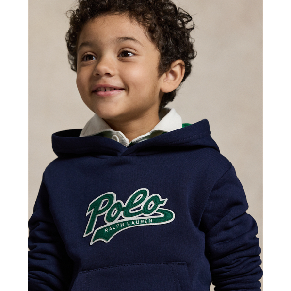 RALPH LAUREN☆コラボ ウィンブルドン ロゴ フリース フーディ ロゴ フリース フーディ | ラルフ ローレン公式オンラインストア