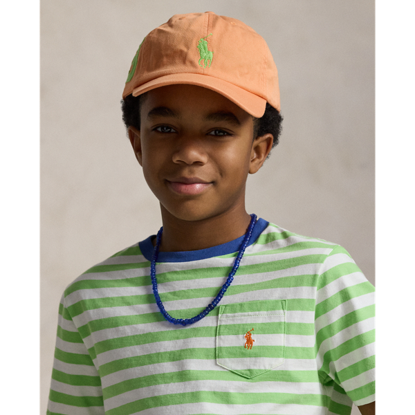 Baumwolltwill-Baseballkappe mit Big&nbsp;Pony Boys 1.5-6 Years in Mohn 3