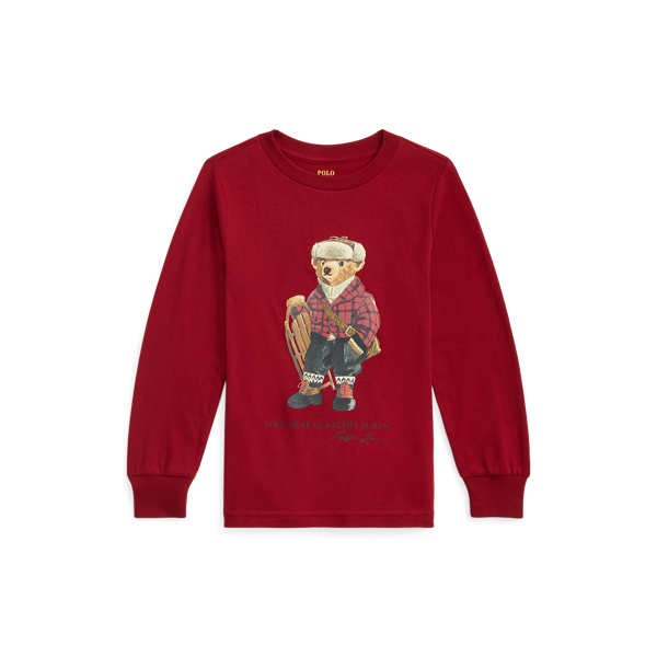 Polo Bear Cotton Long-Sleeve T-Shirt