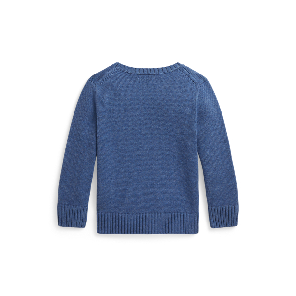 Blue Multi Cotton Graphic Sweater Boys 2-7 2