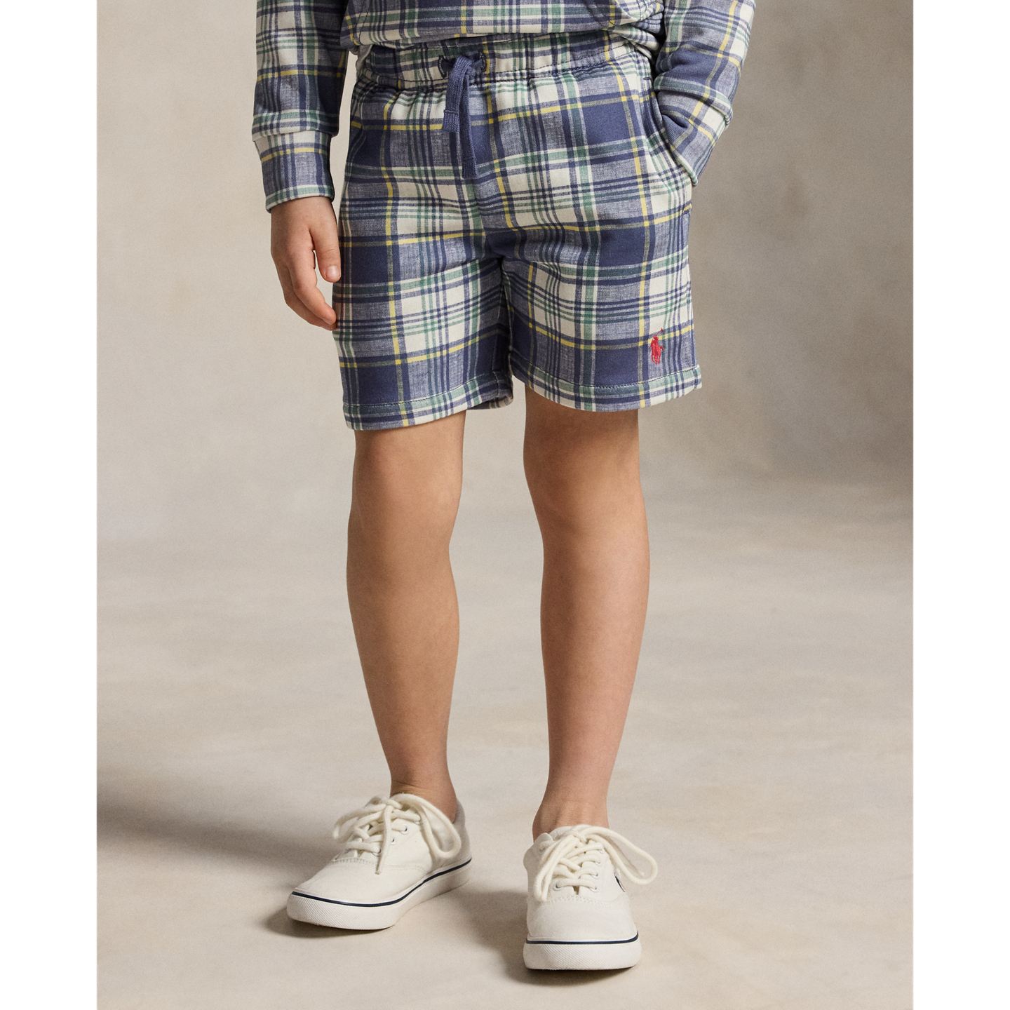 Шорты Ralph Lauren Plaid French Terry Short, цвет: Клетчатый — фото 2