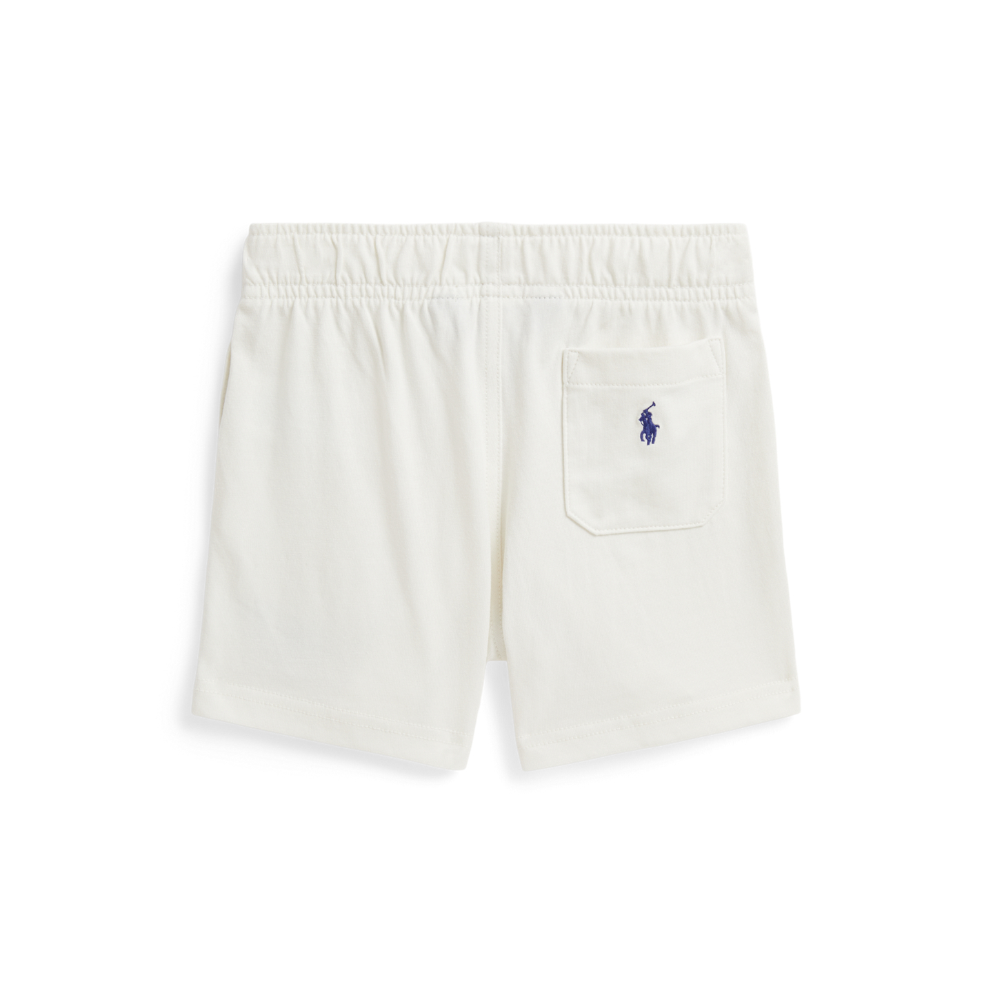 Шорты Ralph Lauren Logo Cotton Jersey Short, цвет: Белый — фото 1