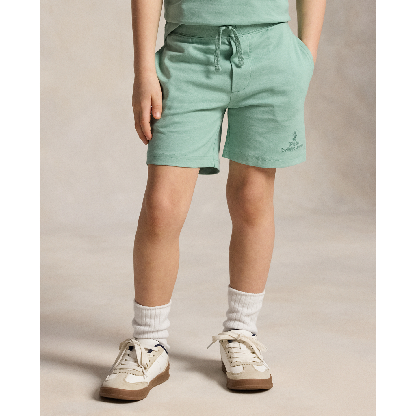 Шорты Ralph Lauren Logo Cotton Jersey Short, цвет: Celadon — фото 2