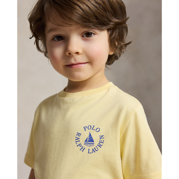 T Bird Yellow Logo Cotton Jersey Tee Boys 2-7 5