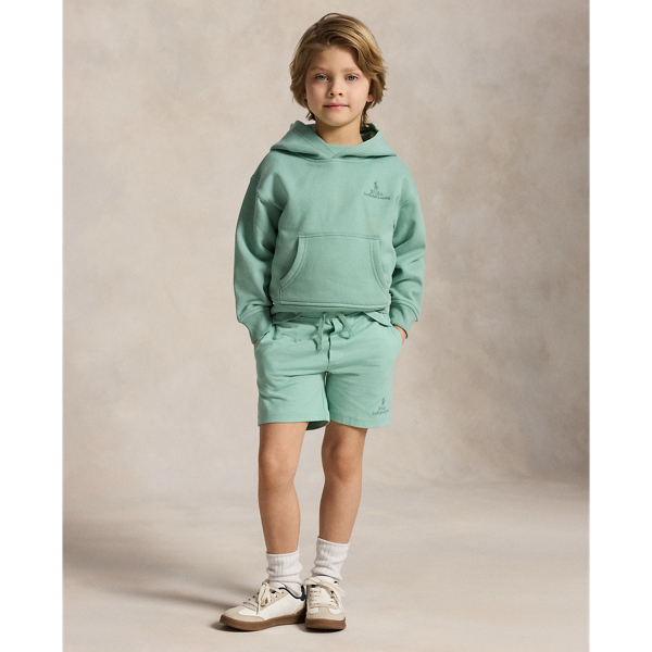Celadon Big Fit Logo Fleece Hoodie Boys 2-7 4