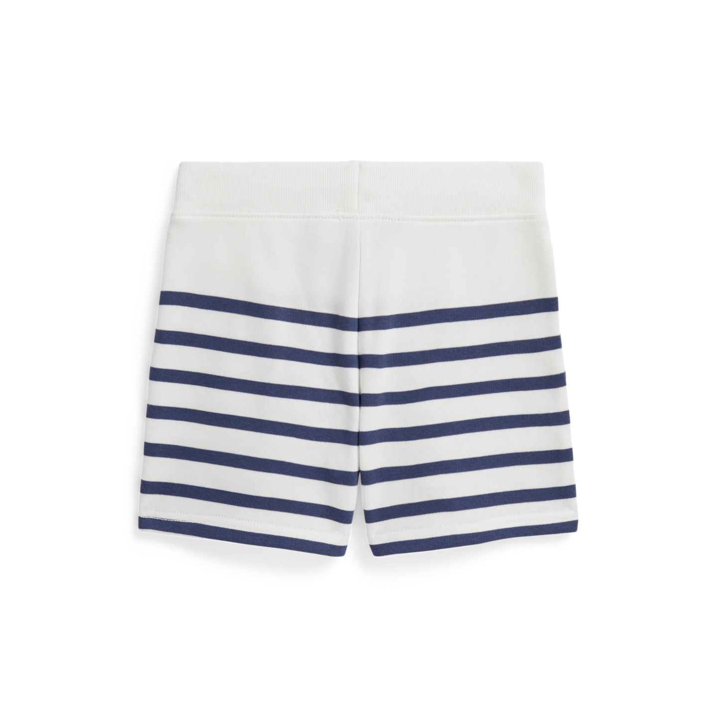 Шорты Ralph Lauren Striped French Terry Short, цвет: Белый / Тёмно-синий — фото 1