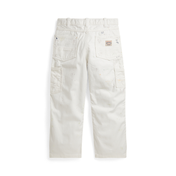 Saxton Paint-Splattered Cotton Twill Trouser Boys 1.5-6 Years 3