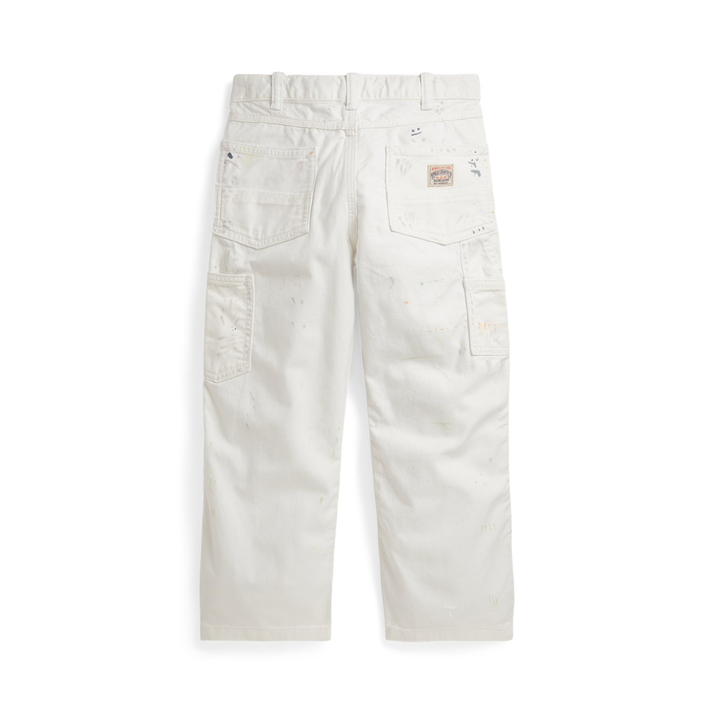 Детские брюки Ralph Lauren Paint-Splattered Cotton Twill, цвет: Saxton — фото 1
