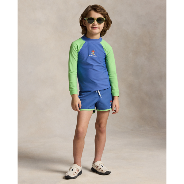 Polo Bear Swim Trunk Boys 1.5-6 Years in Bai Blue 1